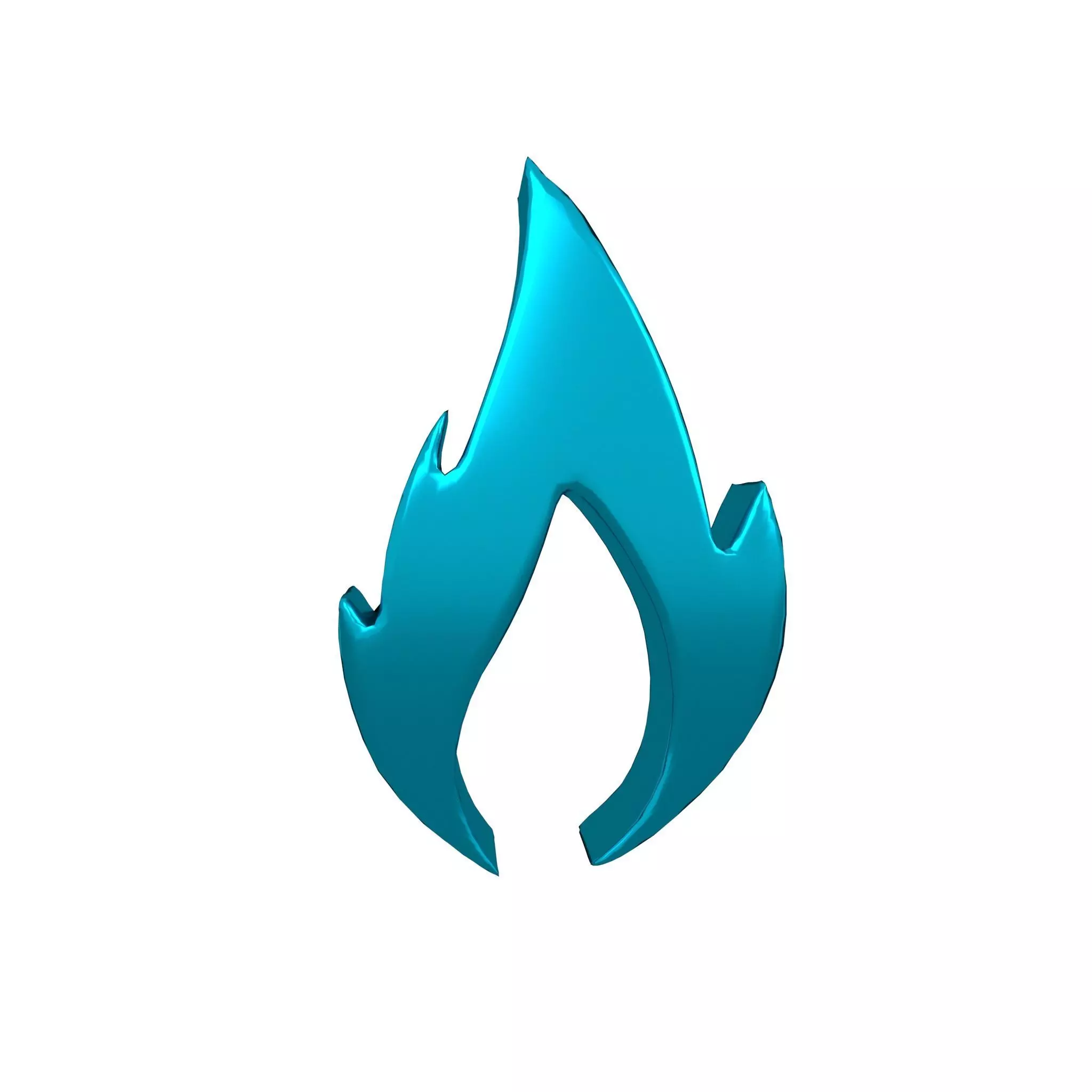 Fire Symbol v10 014 Low-poly 3D model_0