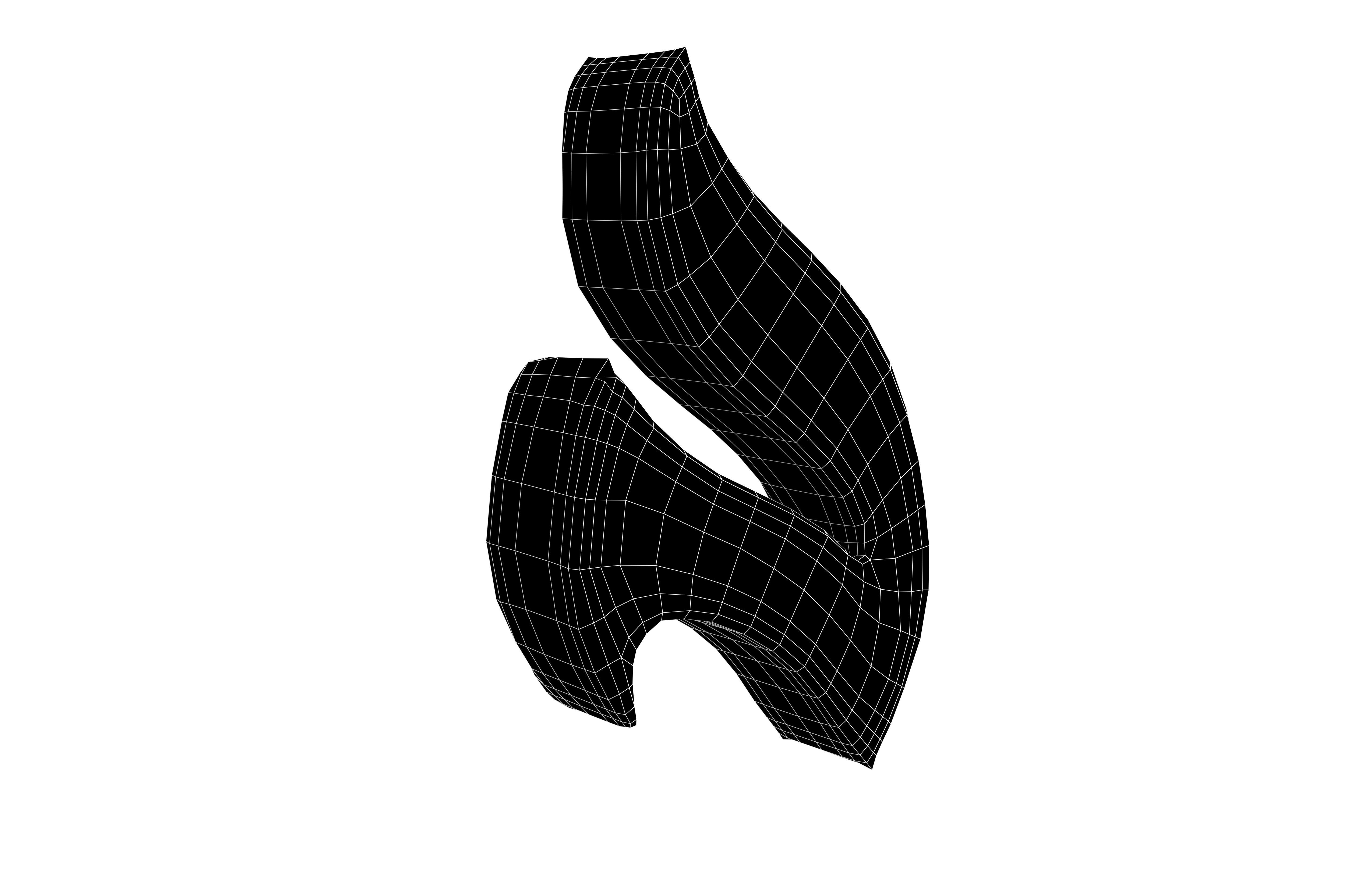 Fire Symbol v11 003 Low-poly 3D model_7