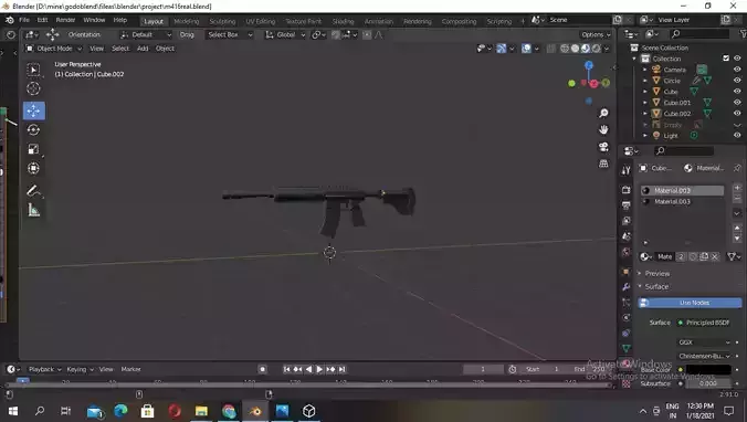 real m416 gun 3D model