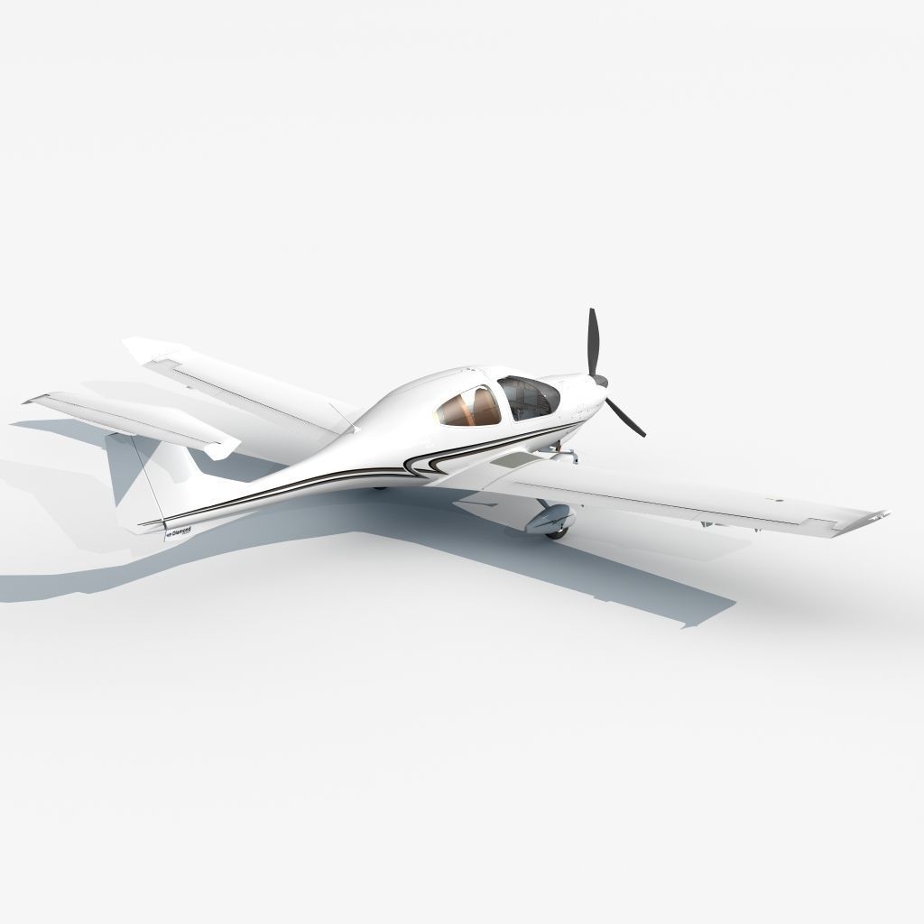 Diamond DA 40 3D model_4