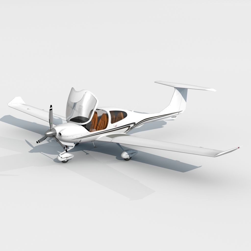 Diamond DA 40 3D model_8