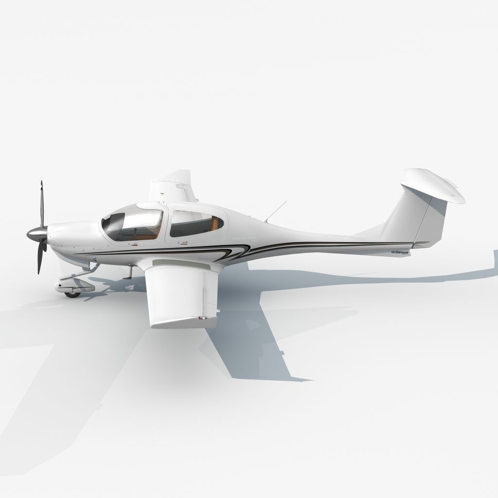 Diamond DA 40 3D model_2