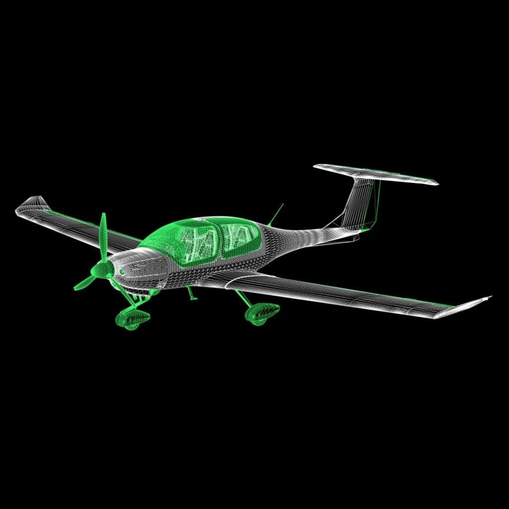 Diamond DA 40 3D model_6