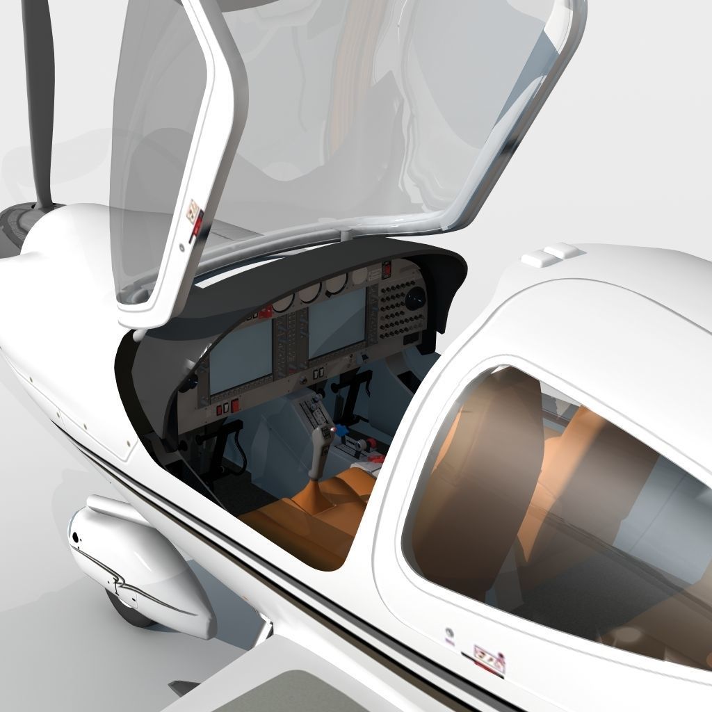 Diamond DA 40 3D model_9