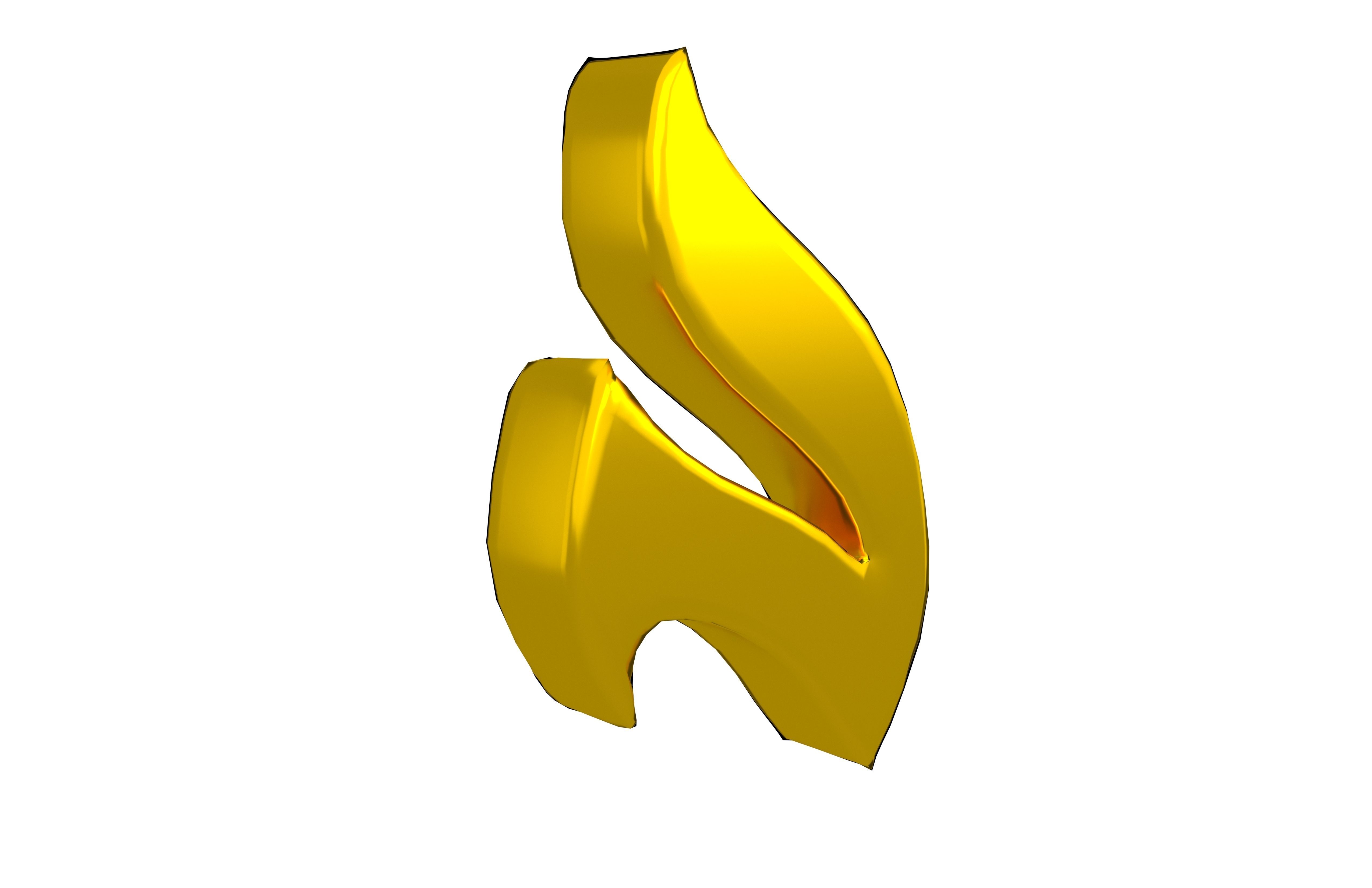 Fire Symbol v11 012 Low-poly 3D model_3