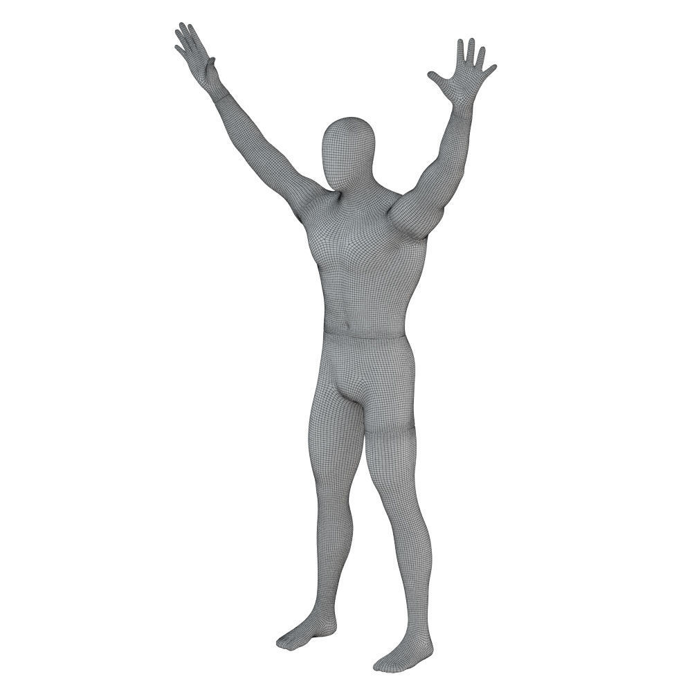 Male Abstract Mannequin 91 3D model_7