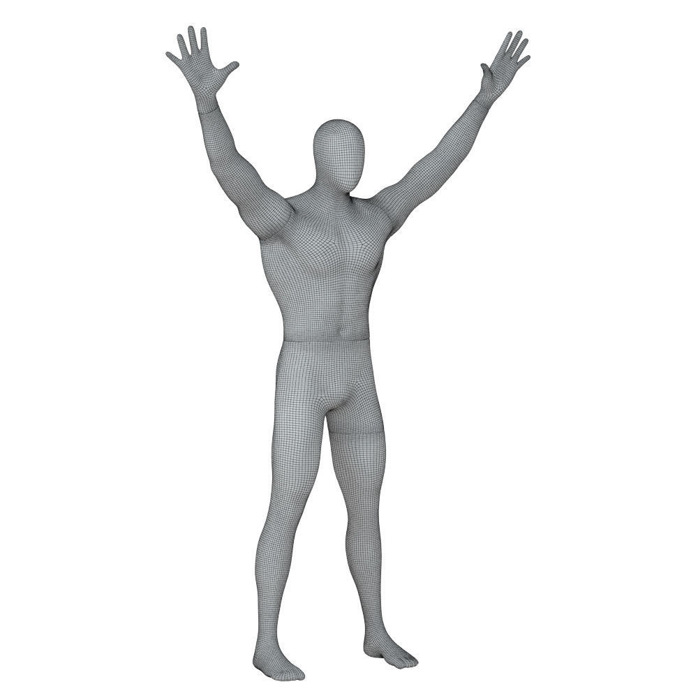 Male Abstract Mannequin 91 3D model_6