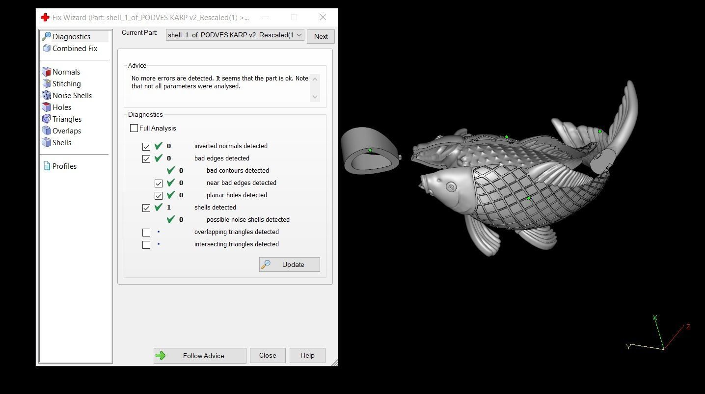 Fish pendant  carp caught 3D print model_3