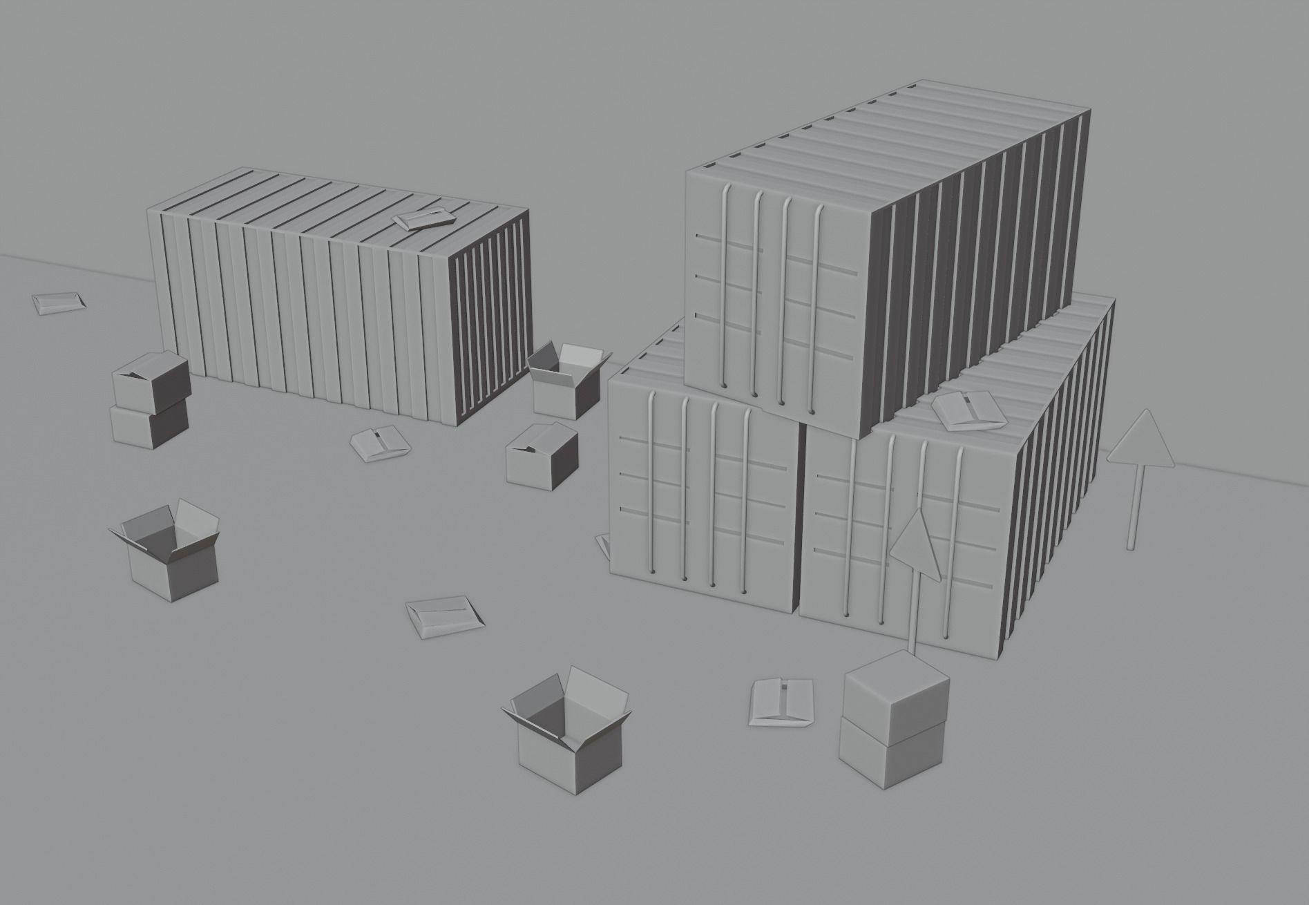 Industry Pack Low-poly 3D model_16