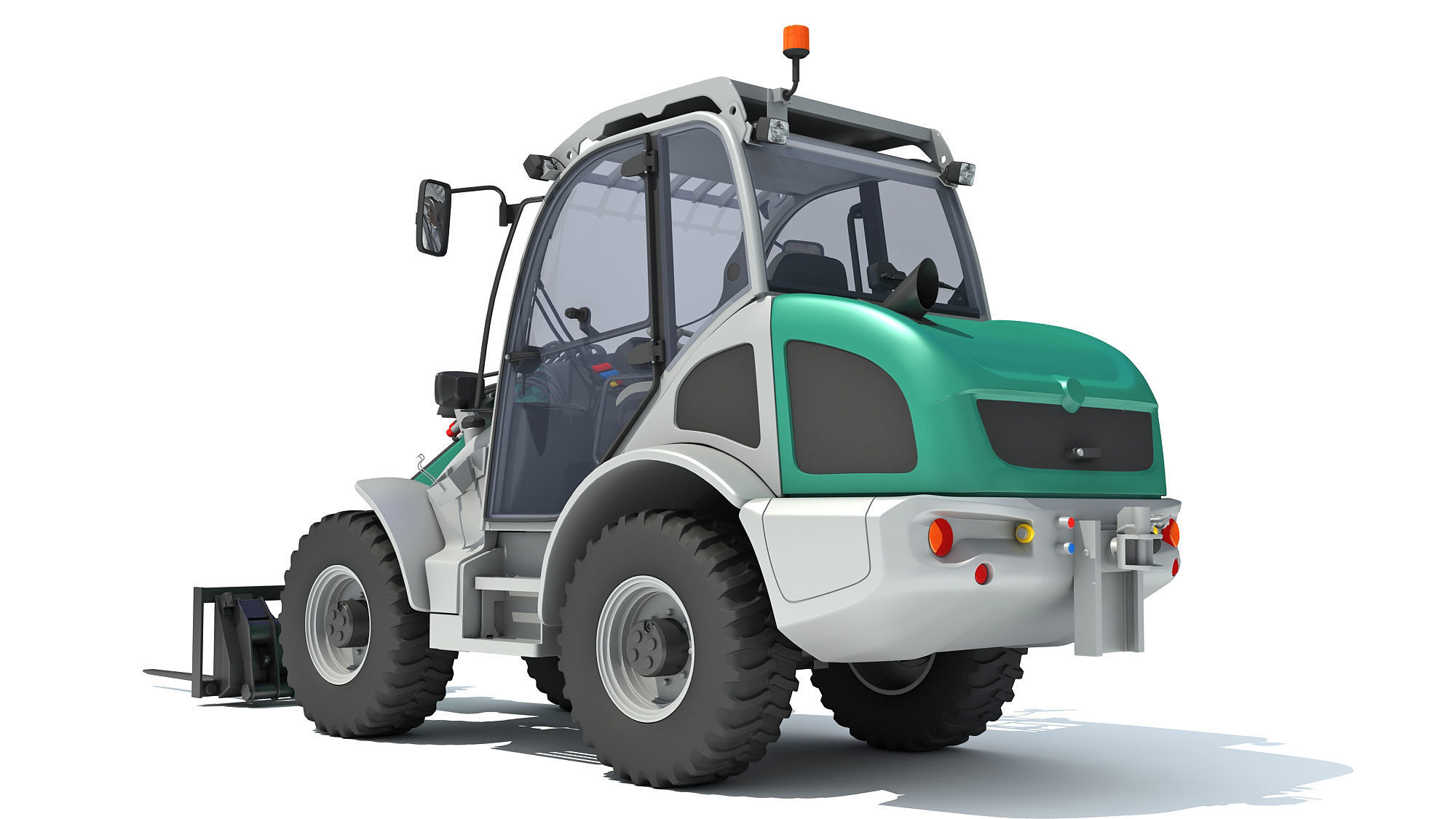 Wheel Loader 3D model_4