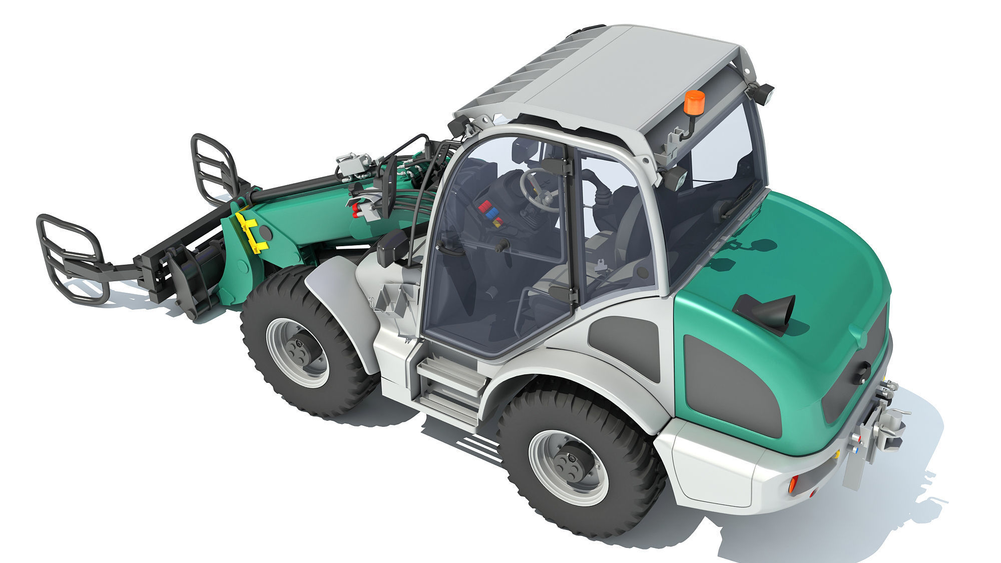 Wheel Loader 3D model_3