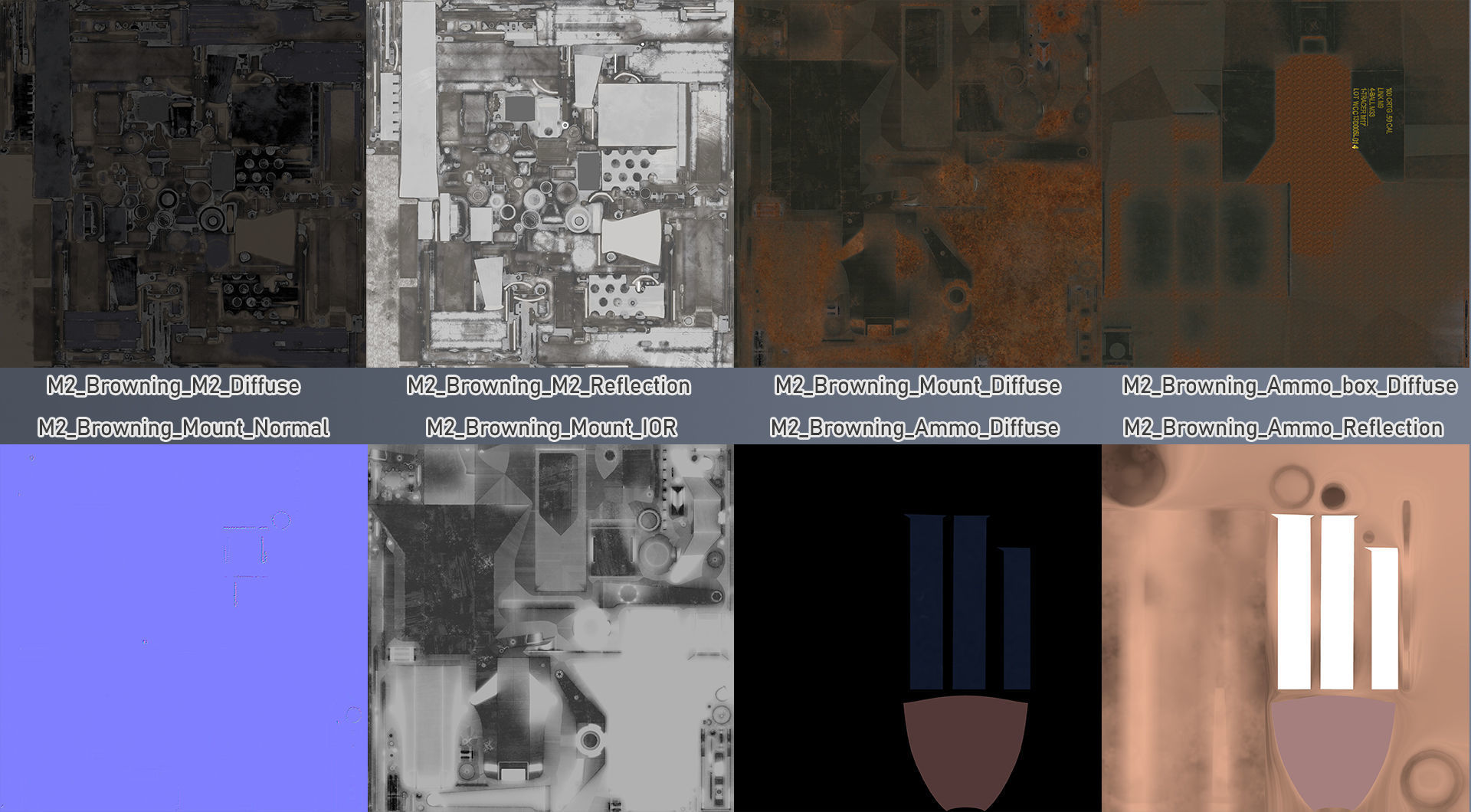 M2HB Browning 3D model_21