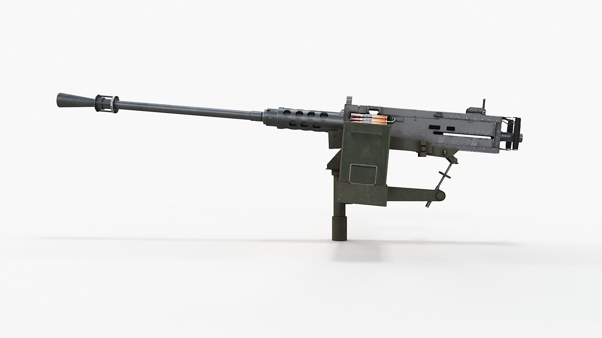 M2HB Browning 3D model_1