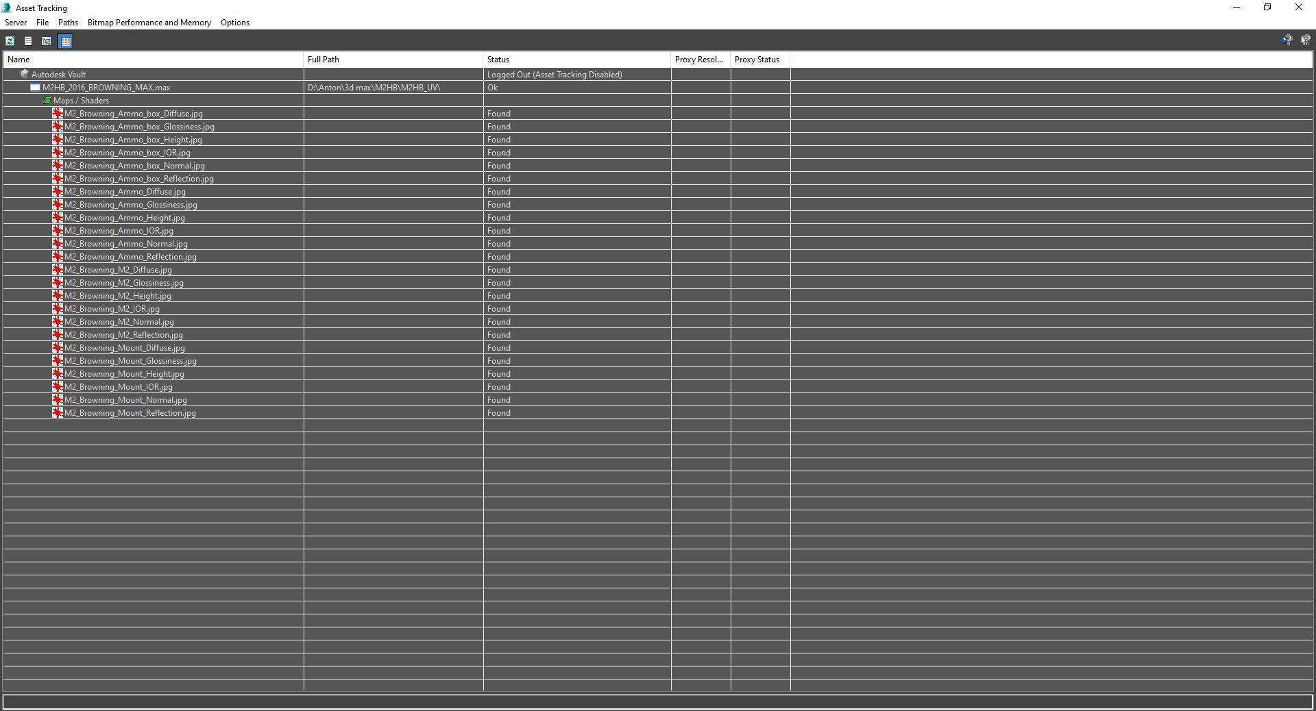 M2HB Browning 3D model_19
