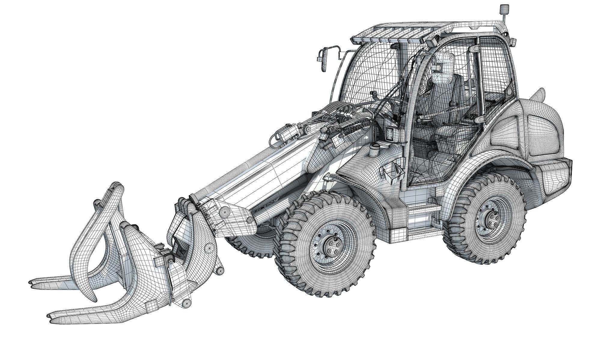 Wheel Loader 3D model_15