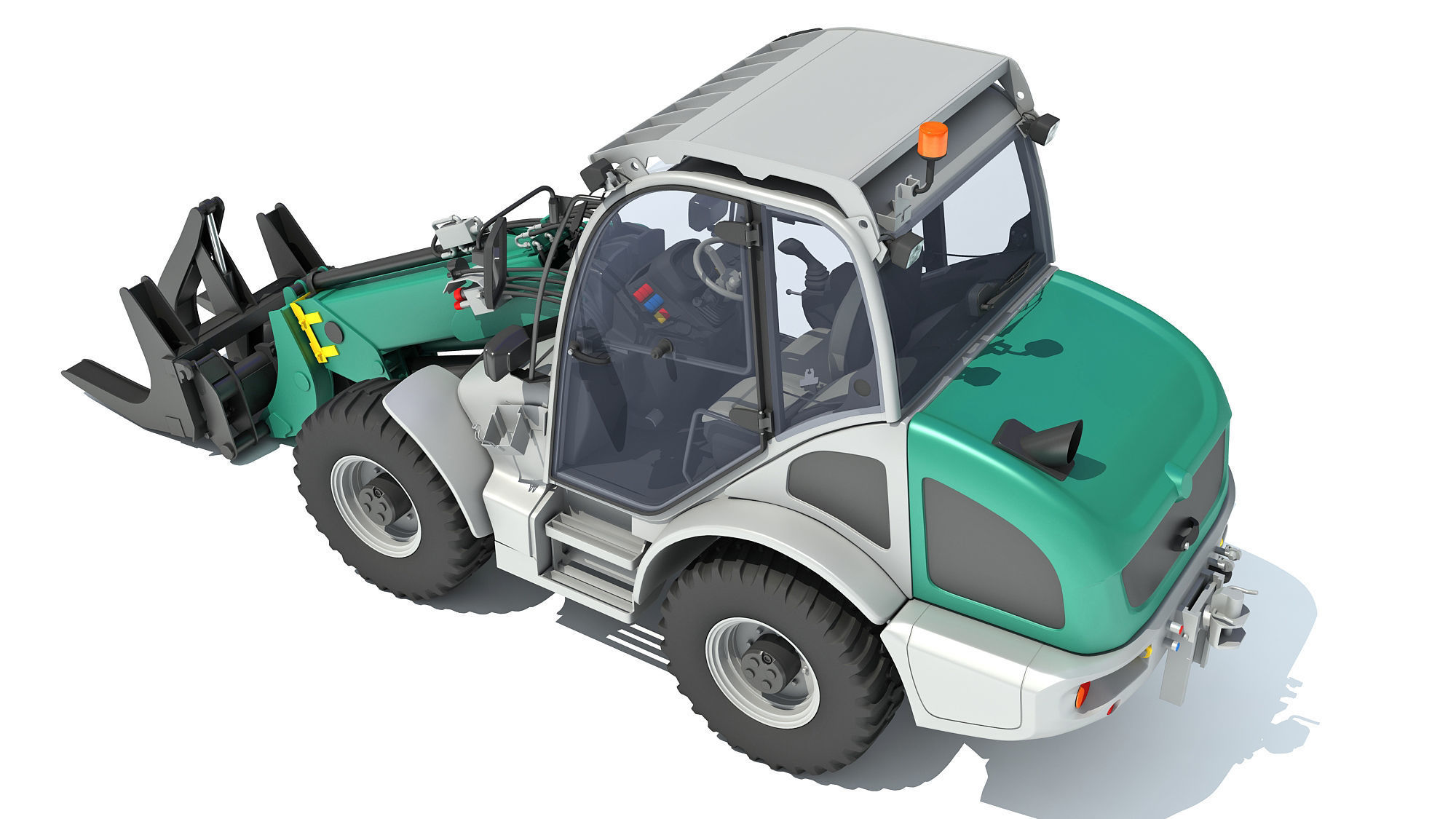 Wheel Loader 3D model_3