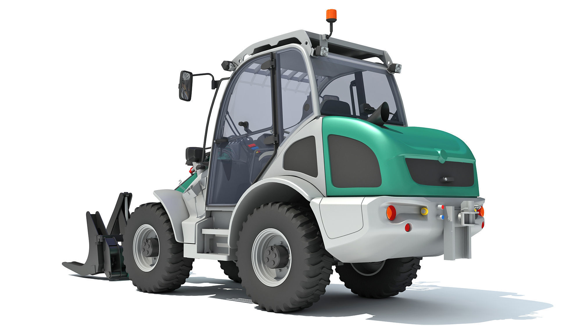 Wheel Loader 3D model_4