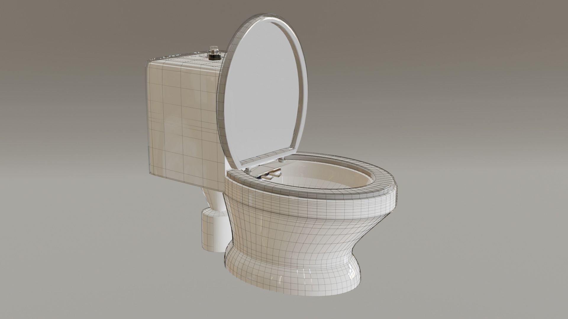 Simple Flush Model  3D model_2