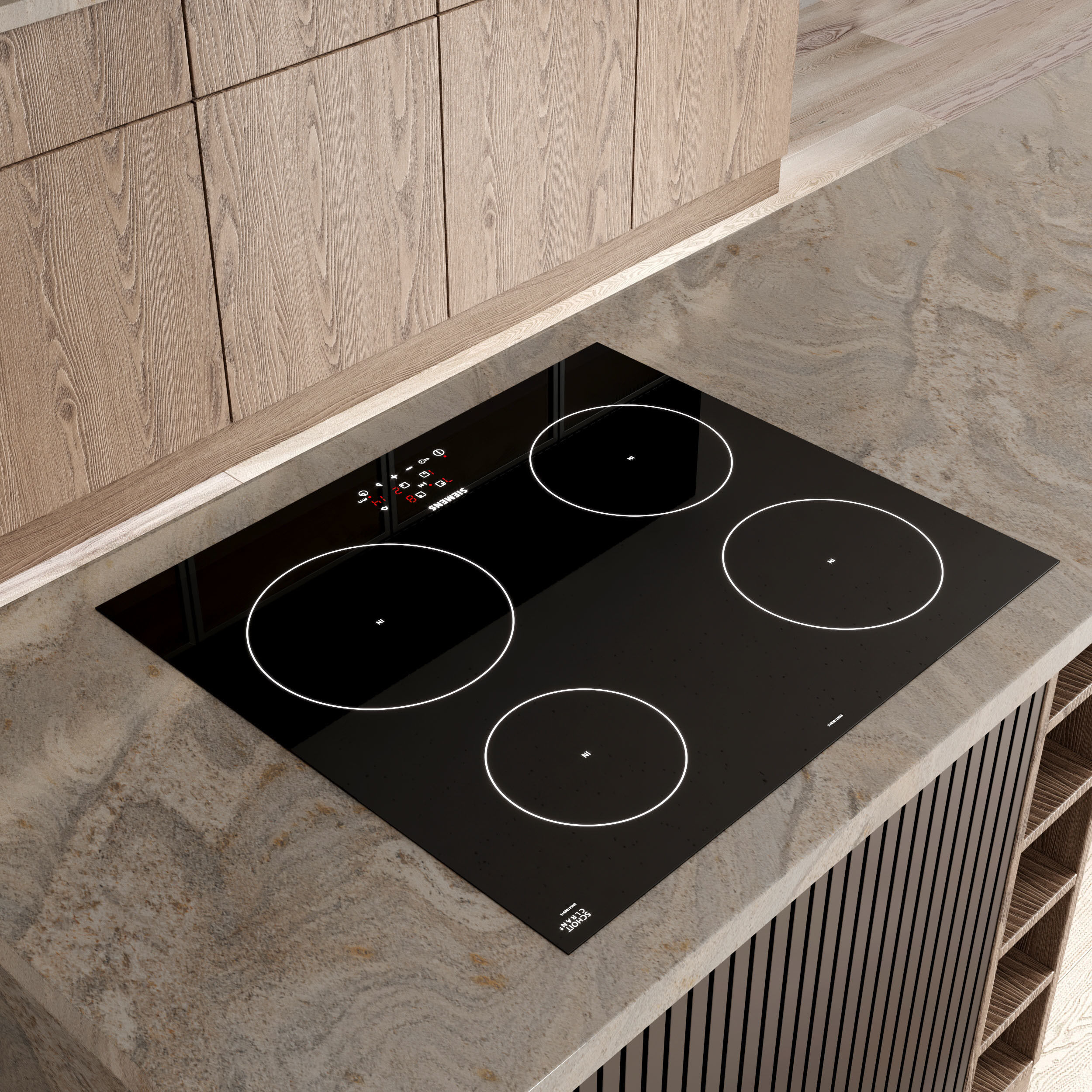 kitchen modern design Low-poly 3D model_2