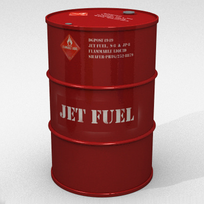 55 Gallon Drum Collection  high poly 3D model_5