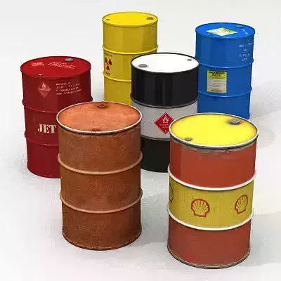 55 Gallon Drum Collection  high poly