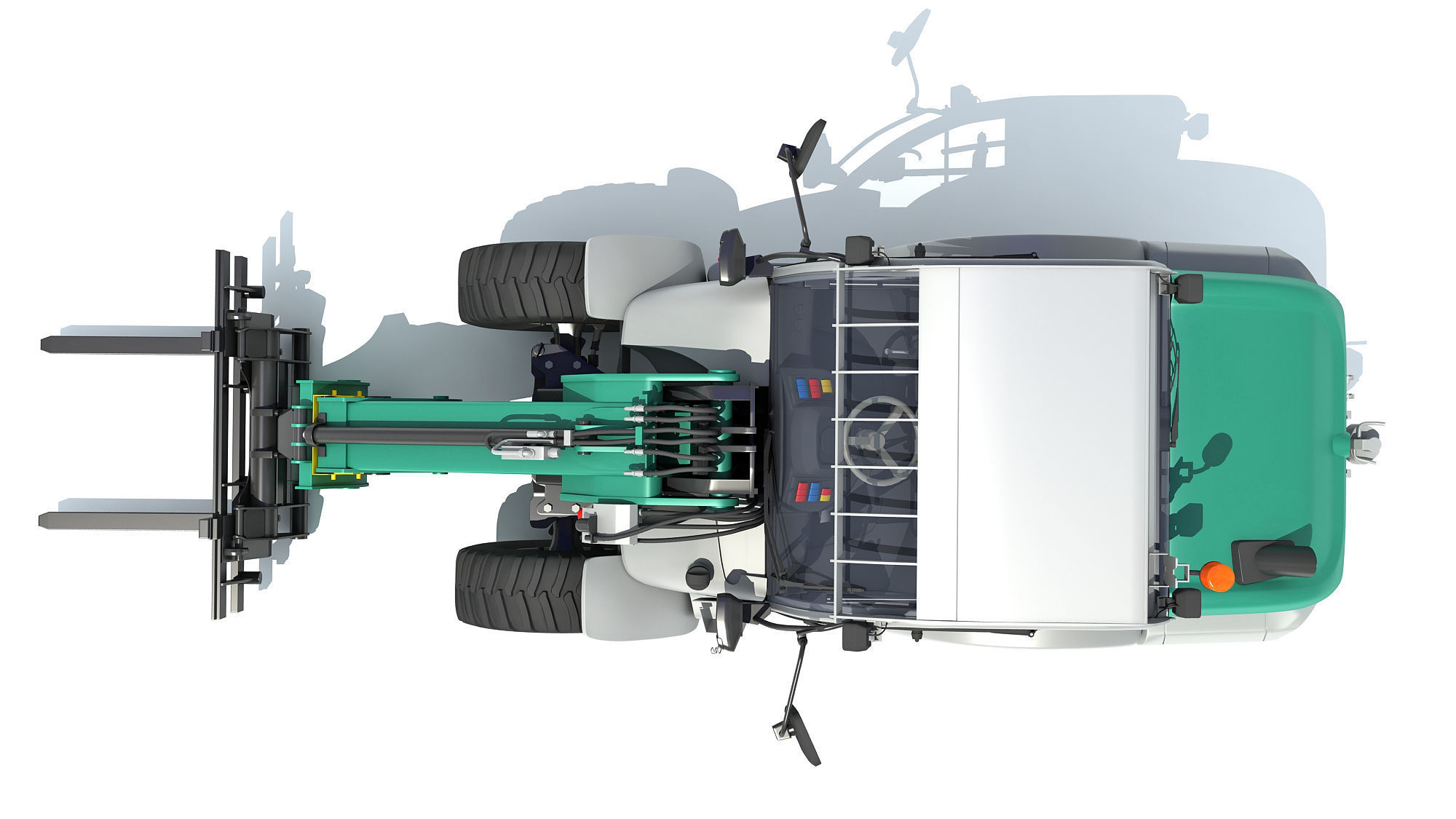 3D Wheel Loader 3D model_12