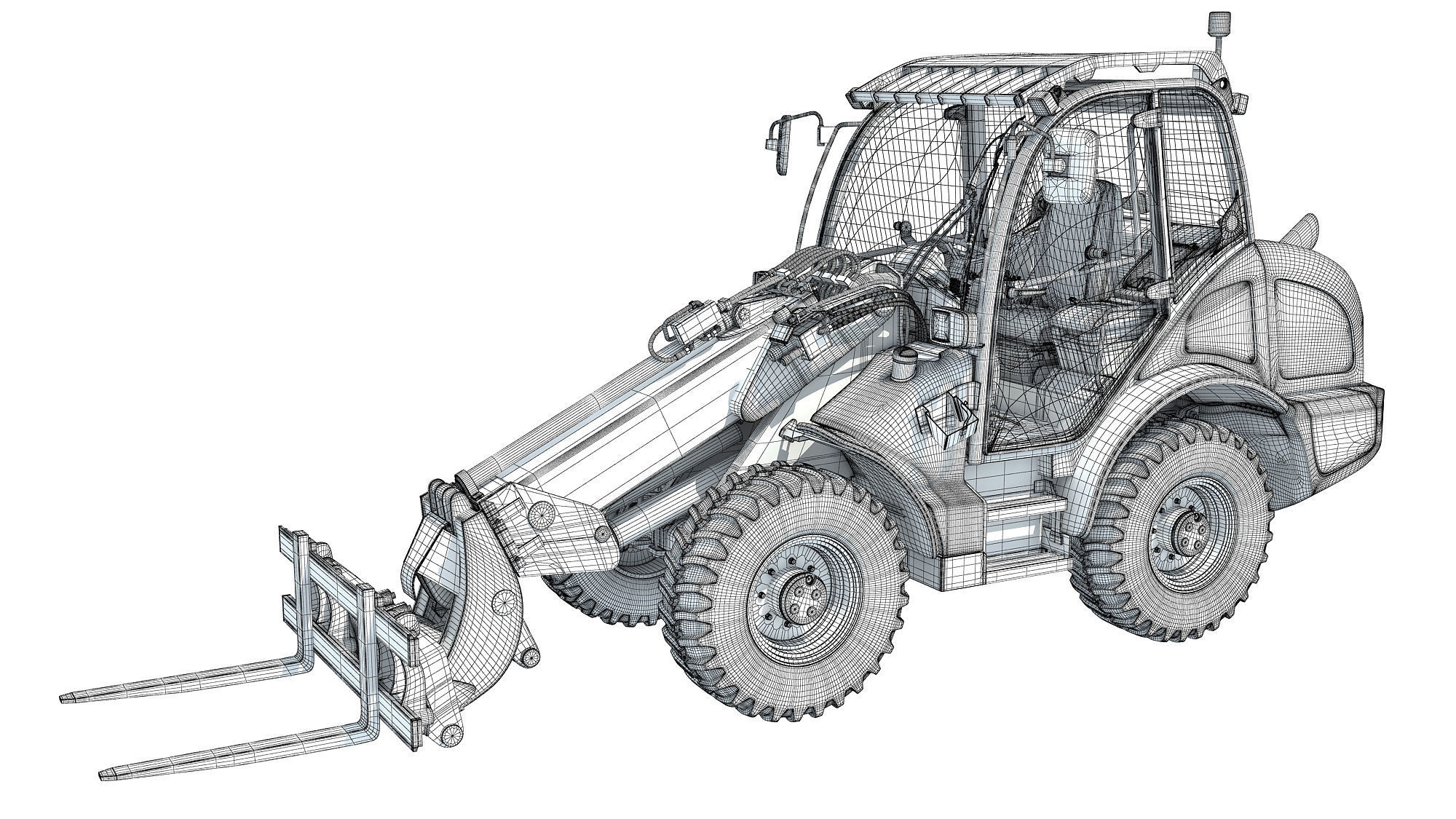 3D Wheel Loader 3D model_15