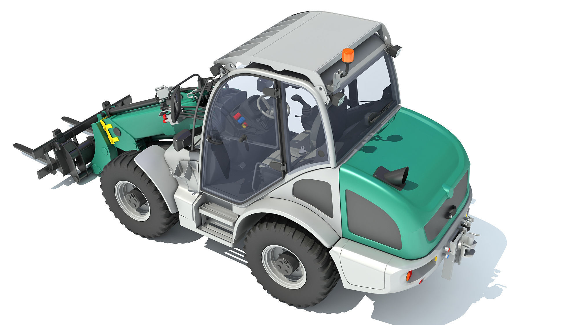 3D Wheel Loader 3D model_3