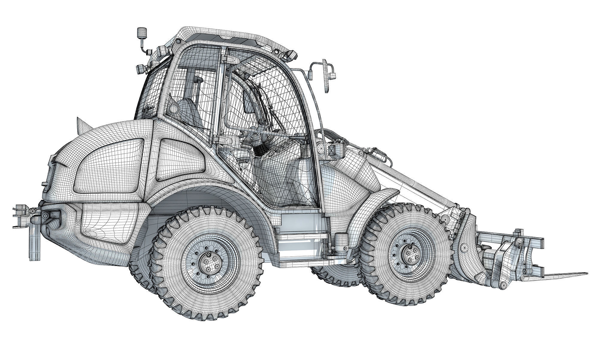 3D Wheel Loader 3D model_17