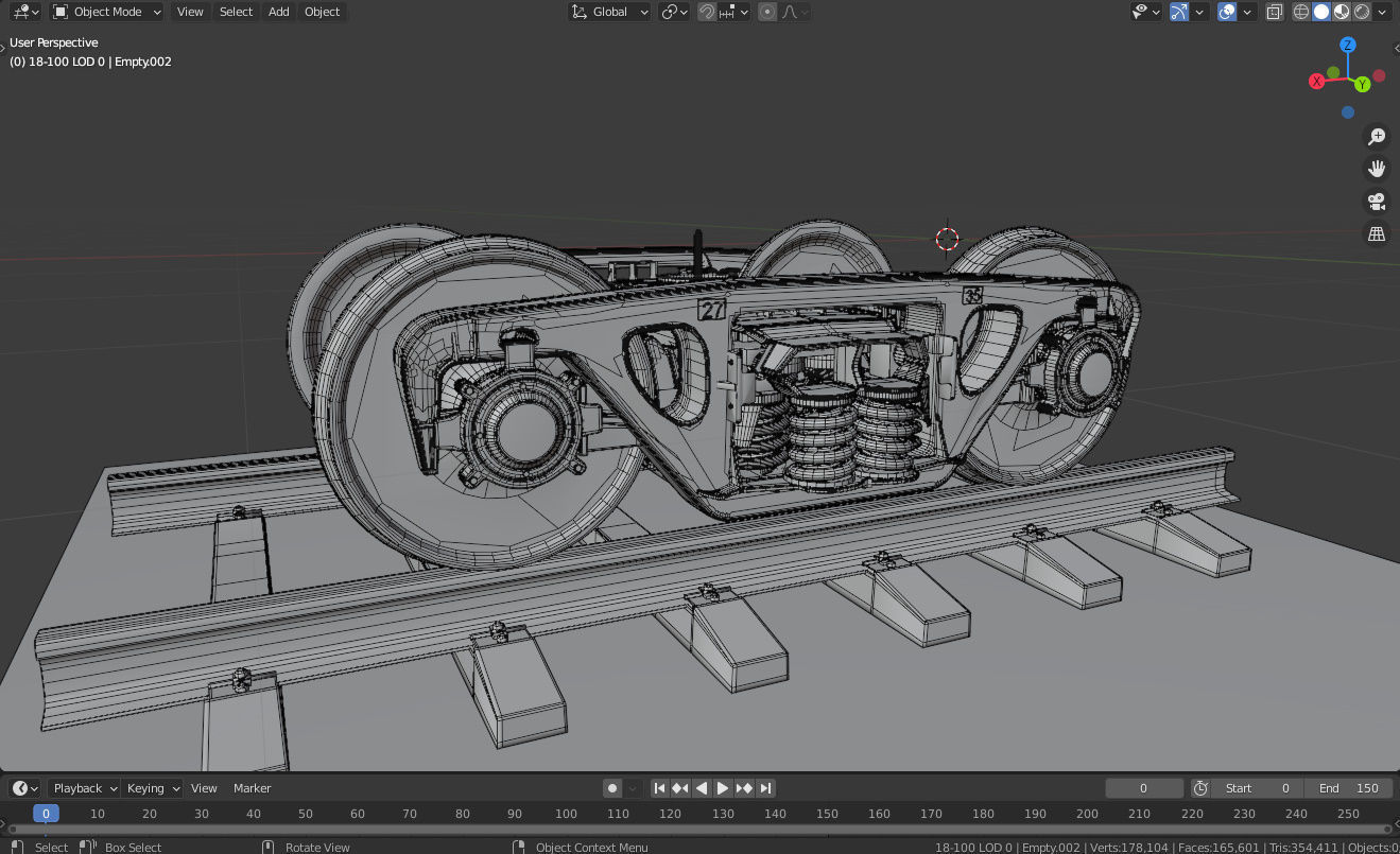 Freight Bogie 3D model_15
