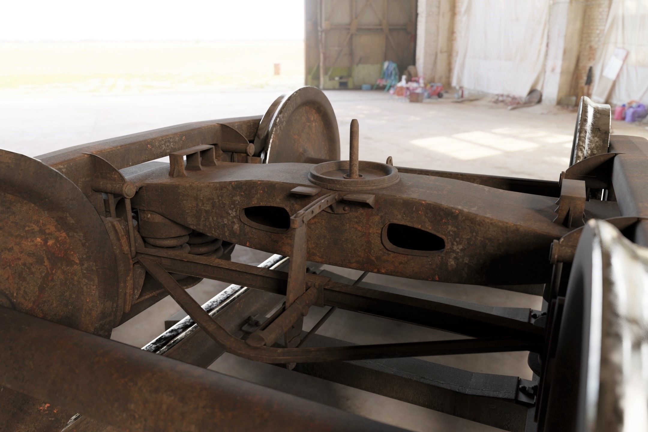 Freight Bogie 3D model_3