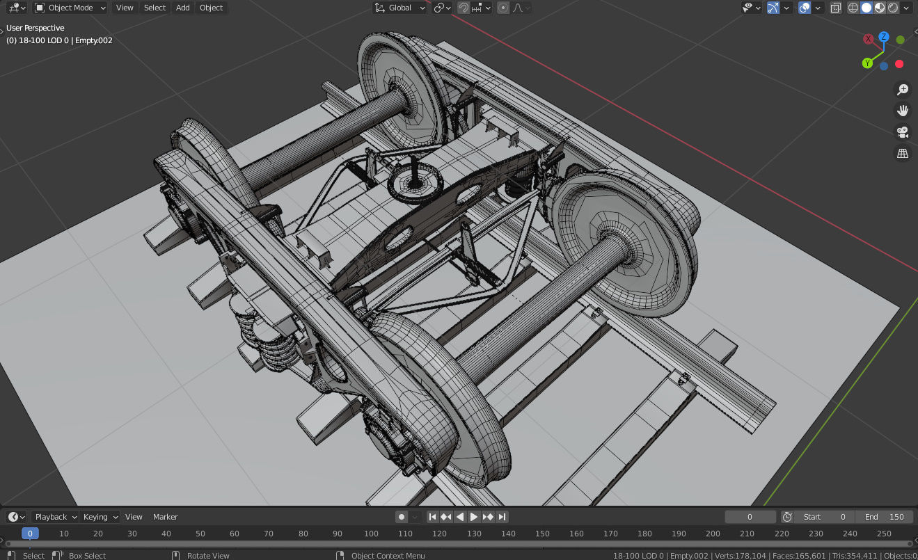 Freight Bogie 3D model_16