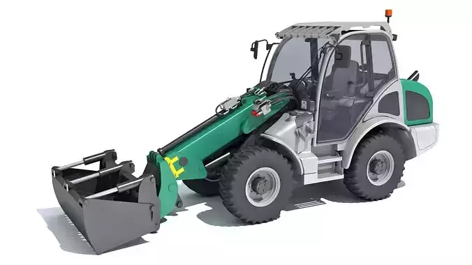 3D Wheel Loader 3D model