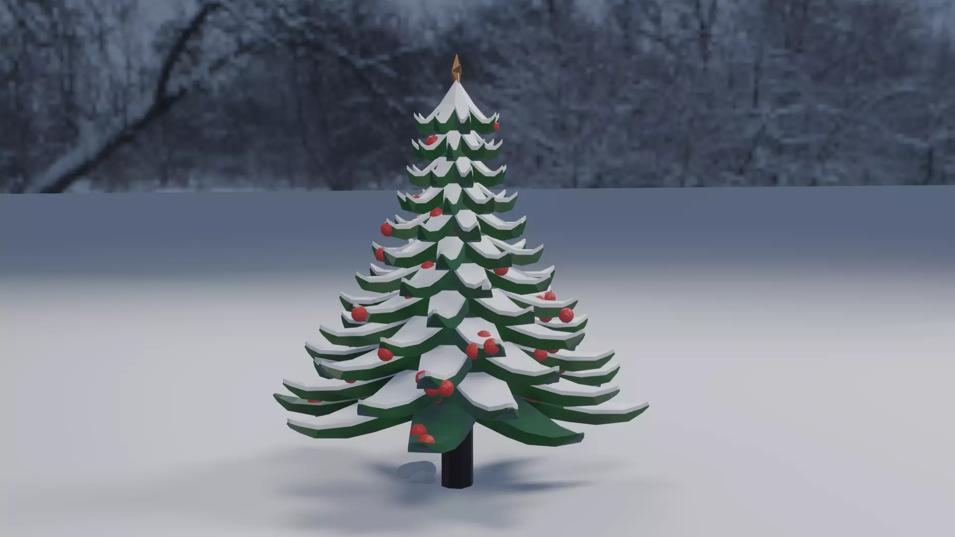 Low Poly Christmas Tree free VR / AR / low-poly 3D model | CGTrader