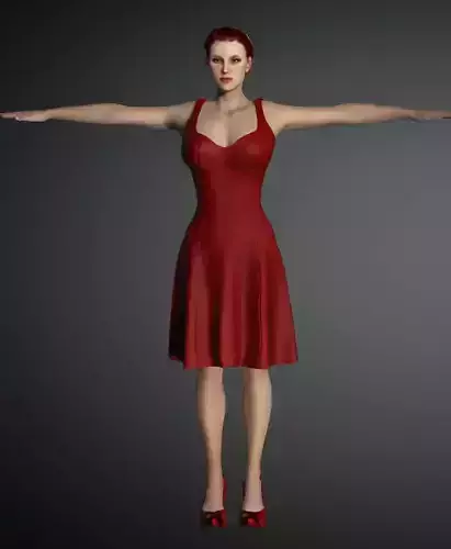 clothed female character 