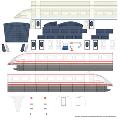 MagLev Train 3D model_6