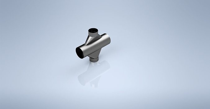 HVAC Duct Intersection 3D model