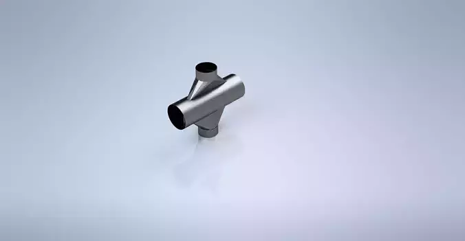 HVAC Duct Intersection 3D model
