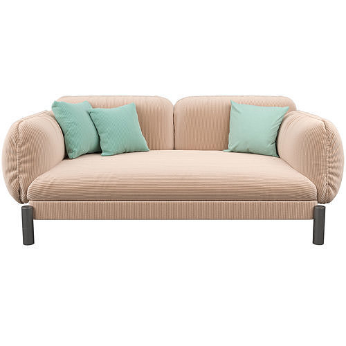 Tarantino 2 Seater Sofa 3D model 7
