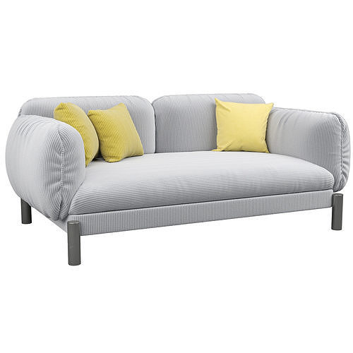 Tarantino 2 Seater Sofa 3D model 5
