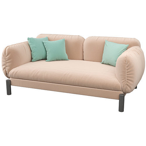 Tarantino 2 Seater Sofa 3D model 6