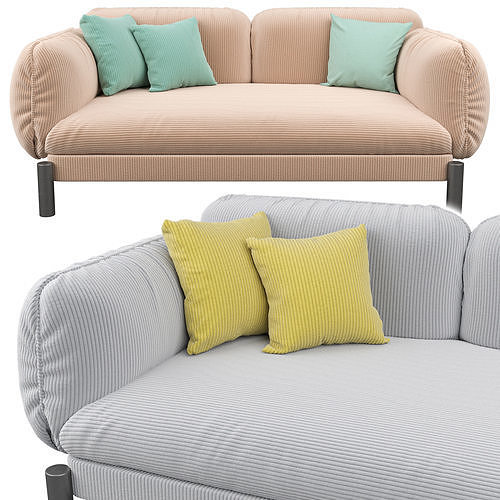 Tarantino 2 Seater Sofa 3D model 2