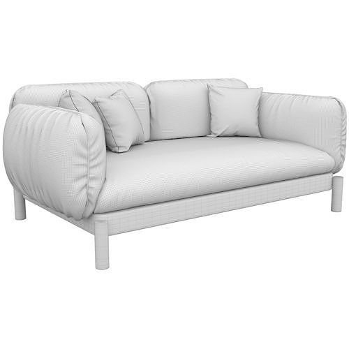 Tarantino 2 Seater Sofa 3D model 4