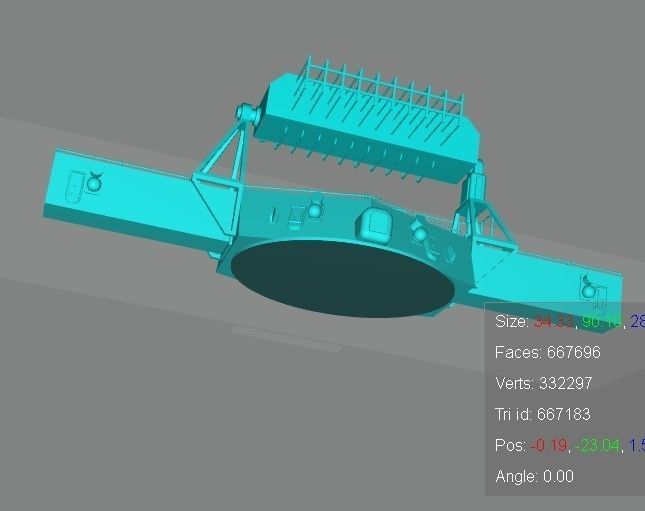 MK 38 artillery director yowa class 3D model_3