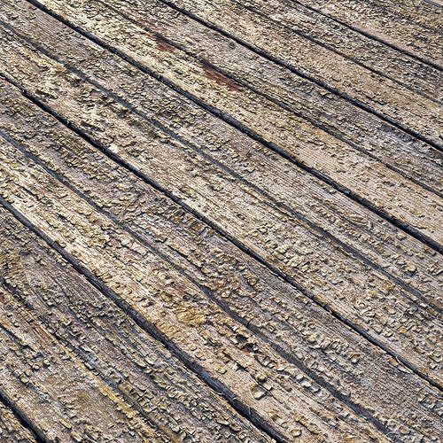 Old painted boards material Low-poly 3D model