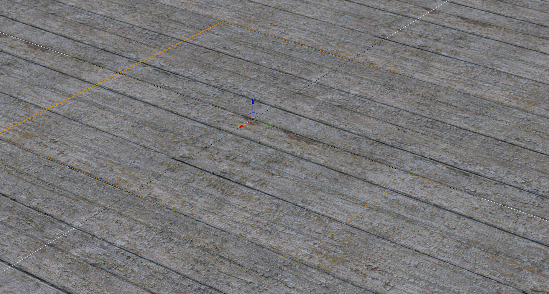 Old painted boards material Low-poly 3D model_12