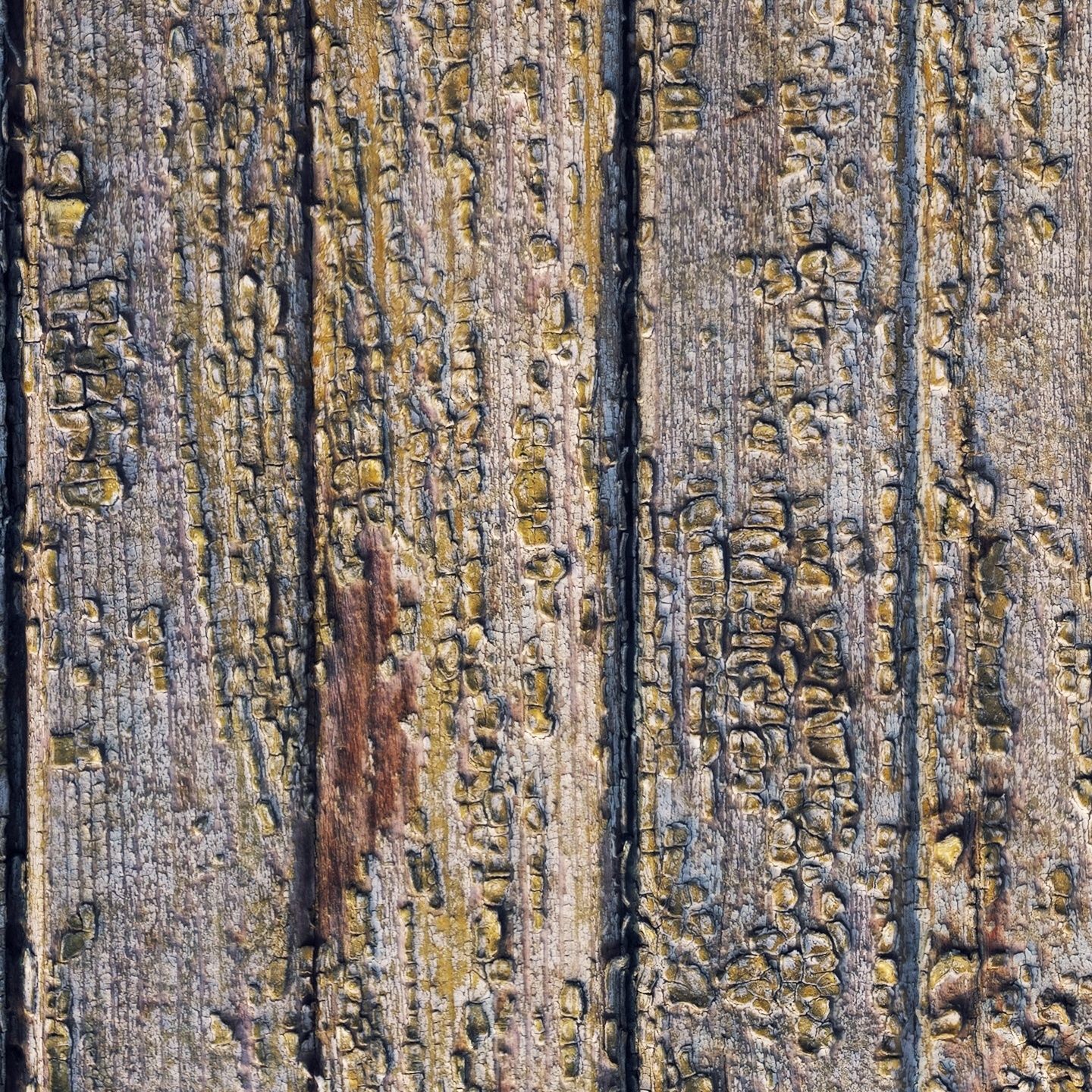 Old painted boards material Low-poly 3D model_1