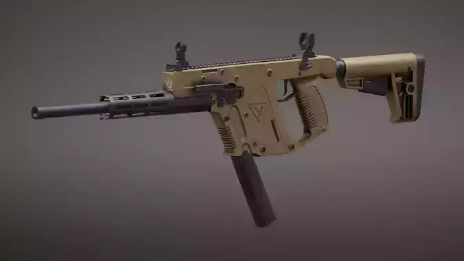 Vector 22 CRB Rigged PBR Low-poly 3D model