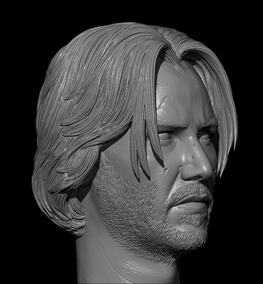Keanu Reeves John Wick 1-12 HD version 3D print model 3D print model_2