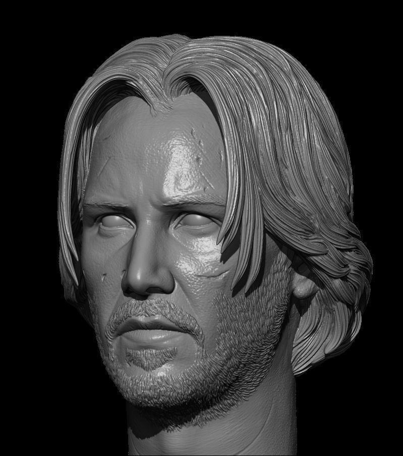 Keanu Reeves John Wick 1-12 SD version 3D print model 3D print model_1